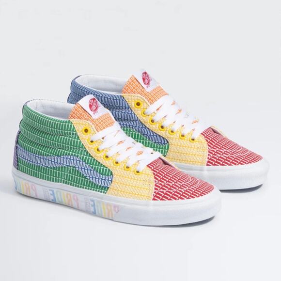NIB VANS SK8T HI Pride Sneakers Shoes - Picture 1 of 8